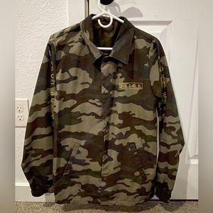 Green cameo Dutch bros button up